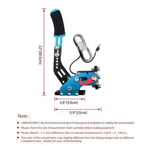 <span class=keywords><strong>Freno</strong></span> de <span class=keywords><strong>Mano</strong></span> USB 2 en 1 para Juegos de Carreras, Compatible con G25/27/29 T300 T500 <span class=keywords><strong>PS4</strong></span> ONE Simracing Game14 Bit, Simulador de <span class=keywords><strong>Freno</strong></span> de <span class=keywords><strong>Mano</strong></span> Fanatec Osw Dirt Rally - Product Image 6