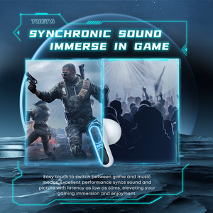 Casque intra-auriculaire 5.3 avec réduction de bruit ENC, double stéréo, faible latence, étanche, pour jeux - Product Image 2