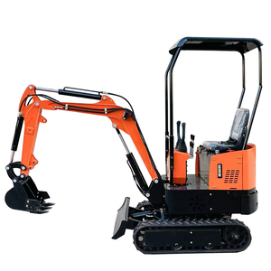Mini-excavatrice compacte avec flèche pivotante et chenilles en caoutchouc, commande hydraulique pour espaces étroits - Product Image 6