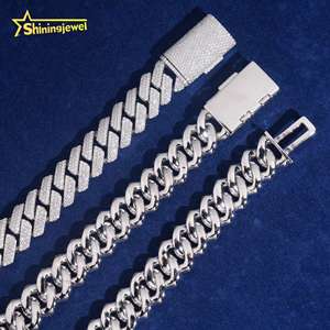 سعر ترويج في الولايات المتحدة الأمريكية مخزون محلي 15 صف و 3 صفوف سلسلة ربط كوبية هيب هوب مثلج للرجال قلادات سلسلة ربط - Product Image 6