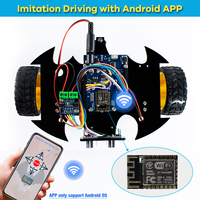 Kit de Chasis de Coche Robótico Inteligente LAFVIN 2WD para Proyectos de Programación Arduino, Coche Robótico Educativo de Automatización Electrónica DIY