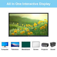 65 İnç Android/Linux Sistemli 8+128GB 4K İnteraktif Beyaz Tahta, Kalemli Eğitim/Şirket Ofis Beyaz Tahtası, Yapay Zeka Fonksiyonlu IFPD