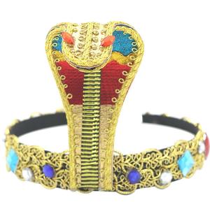 <span class=keywords><strong>Diadema</strong></span> elástica de serpiente, accesorio de disfraz de <span class=keywords><strong>Cleopatra</strong></span> egipcia - Product Image 1