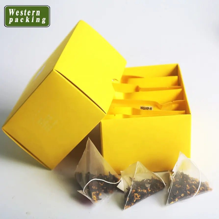 Sacos de chá caixa de embalagem de papel, caixa de papelão personalizada, embalagem de saco de chá