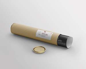 Fabricant de tubes en papier rigide sur mesure 218 x 2,5 x 100 mm, boîte cadeau cylindrique en carton pour thé et cosmétiques - Product Image 4