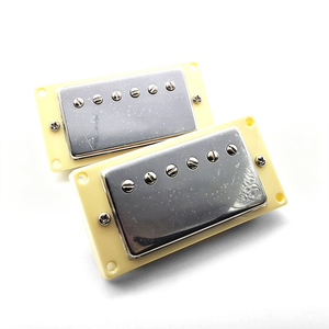 Micros Humbucker pour <span class=keywords><strong>guitare</strong></span> électrique LP, cadre noir et or, micros à double bobine de 50 mm pour le manche et de 52 mm pour le pont, pour <span class=keywords><strong>guitare</strong></span> de style LP - Product Image 1