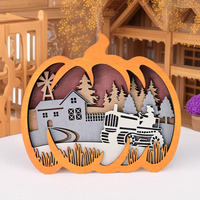 Décorations de citrouille de Thanksgiving transfrontalières, logo du Festival de la Récolte, ornements de bureau, décoration intérieure sculptée