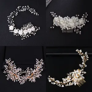 Accessori da sposa da sposa di vendita caldi perni per capelli con pettine per capelli di perle