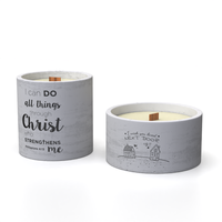 Support à bougie en béton personnalisé avec logo, pour la fabrication de bougies, décoration de maison de luxe