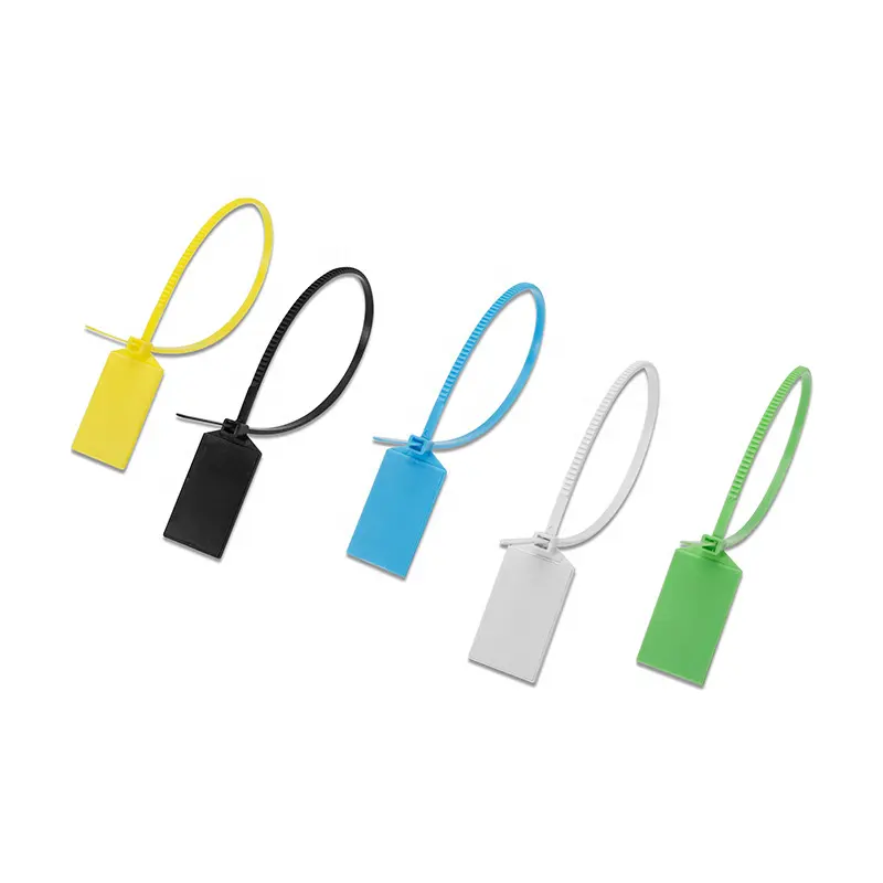 Etiqueta descartável NFC/RFID Zip Tie para vedação de cabos, preço de fábrica, à prova d'água, anti-infração, para rastreamento de fornecimento, ferramentas de ativos