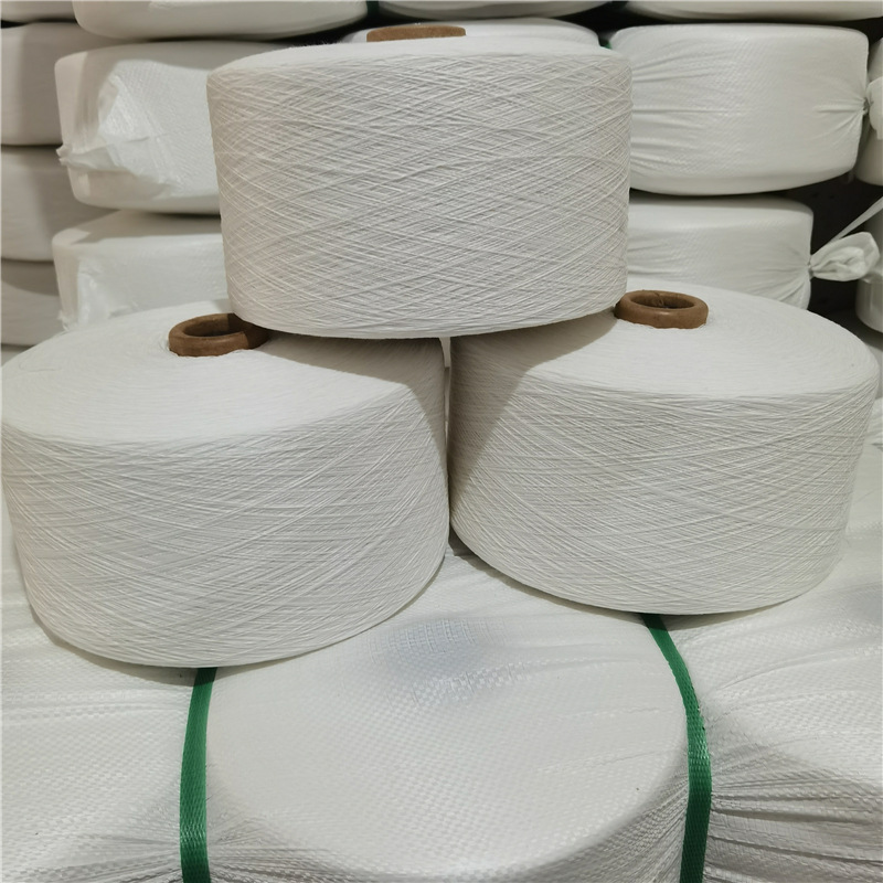 Hot Sale High Quality 5/1s Ne6/1 8s/1 10S/1 0E Recycled Cotton Yarn 16s Material TC Cotton Polyester Blended Yarn for Gloves