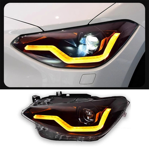 Phare avant <span class=keywords><strong>BMW</strong></span> F20 pour <span class=keywords><strong>BMW</strong></span> Série 1 F20 2012-2015 <span class=keywords><strong>116i</strong></span> <span class=keywords><strong>118i</strong></span> – Ensemble de phares LED amélioré avec DRL et clignotants séquentiels - Product Image 5