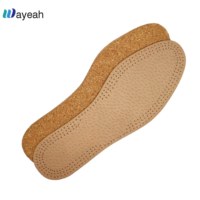 Semelles intérieures en cuir véritable de porc fendu avec grain anti-dérapant pour chaussures, matériau de qualité supérieure, semelles en latex pour chaussures