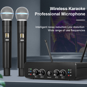 ไมโครโฟนไร้สายแบบมือถือ UHF ระยะไกล รุ่น R2 ระดับมืออาชีพ ราคาโรงงาน ไมค์ไดนามิก 2 ช่อง - Product Image 5