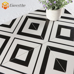 White mix black 200x200mm piastrelle decorative opache per pavimenti piastrelle in ceramica con motivo artistico - Product Image 2