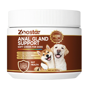 Suplemen Perawatan Anjing Private Label Dog Scooting <span class=keywords><strong>Treatment</strong></span> 120 Soft Chews - Pendukung Kesehatan Kelenjar Anal & Usus - Product Image 1