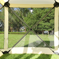 Tente moustiquaire carrée pour l'extérieur, jardin, pique-nique, tente portable, auvent ventilé, abri en maille pour le camping, protection solaire