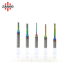 ZANHO personalizzabile ODM/OEM carburo di tungsteno 2-flauto collo lungo quadrato a sfera naso fresa CNC fresa per acciaio alluminio - Product Image 3