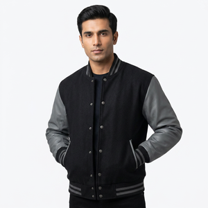 Casual Varsity Sport Jersey Jacket Baseball Jacket Plus Size Clothing for <b>Men</b> - Product Image 1