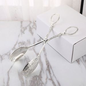 คีมหนีบสลัดโลหะแนวยุโรปสำหรับบุฟเฟ่ต์เค้กและอาหาร - Product Image 3