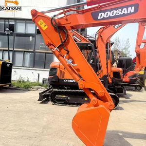 รถตักดินตีนตะขาบ DOOSAN DX60-9C มือสอง รถตักดินขนาดเล็ก DX60 พร้อมหัวขุดดิน รถขุดไฮดรอลิกขนาดเล็กสำหรับขาย - Product Image 5