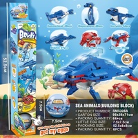 Jouet de construction éducatif personnalisable STARMERRY Mini, animaux, briques en ABS écologiques, ensemble de blocs de construction, vente chaude