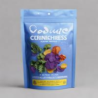 Bolsa de Fondo Plano Personalizada con Cierre de Cremallera VMPET, Barrera de Luz, Grado Alimenticio, para Superalimentos y Granola