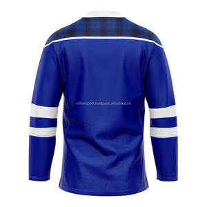 OEM Inflow Sports Men's Custom Logo Hockey Jerseys Heat-Transfer Printed Ice Hockey Uniforms 100% Polyester Sleeveless Regular - Product Image 2