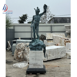 Gran exterior famoso griego romano clásico famoso bronce Perseus estatua con la cabeza de Medusa <span class=keywords><strong>escultura</strong></span> - Product Image 2