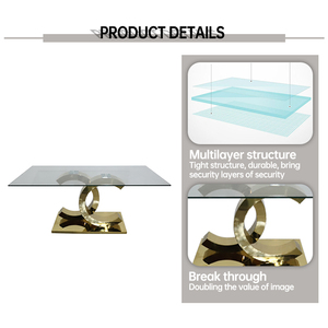 Ev mobilyaları 8 kişilik yemek masası ve sandalyeler lüks yemek masası seti yemek odası mobilyası - Product Image 2