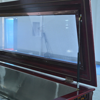 Ataúd Refrigerado de Madera Sólida Estilo Americano con Enfriamiento Directo para Funerarias, Congelador Mortuorio para Cadáveres
