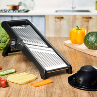 Mandoline manuelle en acier inoxydable réglable pour légumes, coupe-pommes de terre julienne, coupe-tomates, trancheuse à oignons