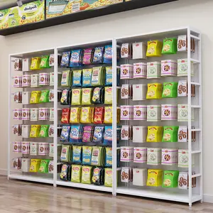 Scaffale per armadietto multistrato in metallo scaffali per supermercati snack per minimarket espositore per campioni di cellulare cosmetico per negozio