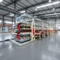 Ligne de production de panneaux sandwich en laine de roche Z-lock