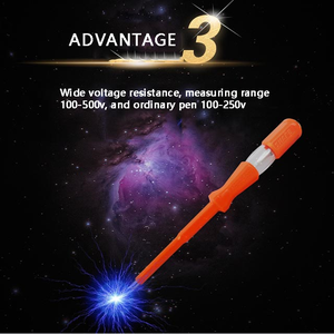 <strong>Electrical</strong> Made China Multi-Function Waterproof Electric <strong>Test</strong> Pencil <strong>Measuring</strong> Voltage 100-500V SHARE SH919 Red CCC Certified - Product Image 4