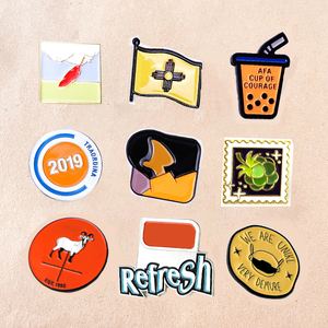 Nhà sản xuất tùy chỉnh số lượng lớn ve áo pin uv in ấn ve áo pin tùy chỉnh ve áo pin đồ trang sức Laser khắc Kim Loại huy hiệu - Product Image 1