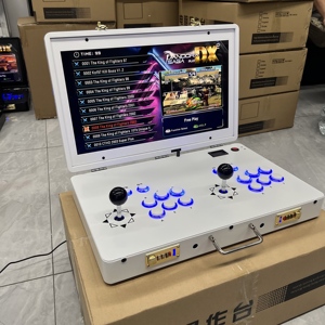 Doppia <span class=keywords><strong>Console</strong></span> <span class=keywords><strong>Arcade</strong></span> Portatile Pandora da 21 Pollici, Pieghevole, in Metallo e Vetro, con Joystick, a Moneta, Multiplayer - Product Image 3