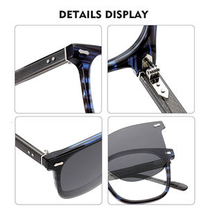 Oferta Especial Monturas <span class=keywords><strong>de</strong></span> <span class=keywords><strong>Gafas</strong></span> <span class=keywords><strong>de</strong></span> Acetato Hechas a Mano <span class=keywords><strong>con</strong></span> Clip Magnético para Sol 2 en 1 <span class=keywords><strong>Gafas</strong></span> <span class=keywords><strong>de</strong></span> Sol Magnéticas Ópticas Polarizadas - Product Image 4