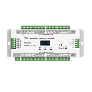Controlador de Luces para Escaleras con <span class=keywords><strong>Sensor</strong></span> de <span class=keywords><strong>Movimiento</strong></span> PIR de 32 Canales, Interruptor Manual, <span class=keywords><strong>Sensor</strong></span> de <span class=keywords><strong>Luz</strong></span> Diurna y Control de Iluminación LED SPI Pixel, 220V - Product Image 1