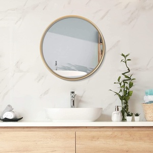 Modern Large <b>Round</b> Gold Black Metal Frame Hanging <b>Bathroom</b> <b>Mirror</b> Factory Wholesale Glass Material for Wall Usage - Product Image 6