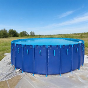 Réservoir <span class=keywords><strong>d</strong></span>'<span class=keywords><strong>eau</strong></span> pliable pour pisciculture avec structure robuste et bâche en PVC pour l'agriculture et l'irrigation - Product Image 1