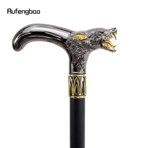 Bastón con Empuñadura de Cabeza de Leopardo, Bastón de Acero al Carbono, Ayuda para Caminar, Bastón de Caballero - Product Image 2