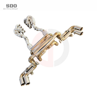Système d'échappement complet SDO en titane à soupape sous vide pour Ferrari 360 F360 3.6L V8 2001-2005, avec downpipe et collecteur catalytes à haut débit