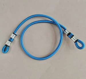 Cordon élastique réglable en latex pour trampoline, 10 mm/12 mm, 1,2 mètres, bleu, corde extensible - Product Image 2