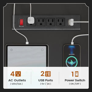 Escritorio ejecutivo en forma de L de granja, escritorio de oficina en casa con cajones y gabinete de almacenamiento y toma de corriente, escritorio de <span class=keywords><strong>computadora</strong></span> de esquina, blanco - Product Image 4