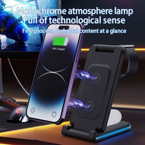 ดรอปชิปปิ้ง H28 15W 5 in 1 แท่นชาร์จไร้สายแบบพับได้อเนกประสงค์ USB - Product Image 3