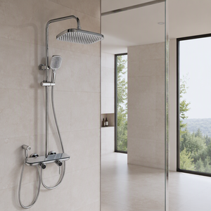 Ensemble de robinetterie de <span class=keywords><strong>douche</strong></span> multifonctionnel à quatre positions, plaqué cuivre, résistant à la corrosion, pour kit de <span class=keywords><strong>douche</strong></span> pluie de salle de bain - Product Image 3