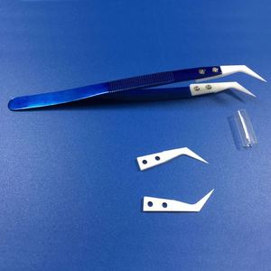 Résistant À La Chaleur en céramique Brucelles En Acier Inoxydable Durable Non Conducteur Coude En Céramique <span class=keywords><strong>Pince</strong></span> - Product Image 4