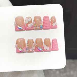 Nuevo Producto Lanzado, <span class=keywords><strong>Uñas</strong></span> <span class=keywords><strong>Postizas</strong></span> Hechas a Mano con Diseño Tridimensional Color Rosa de Kitty Kuromimi de Sanrio - Product Image 4
