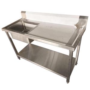 Fregadero de Cocina Comercial Chino de Acero Inoxidable 201 304 con un Solo Tazón - Product Image 2